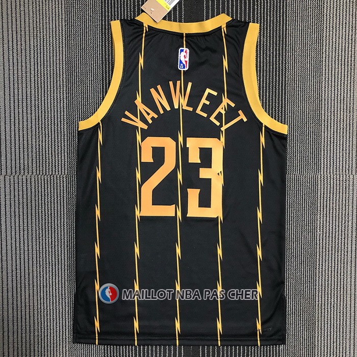 Maillot Tornto Raptors Fred Vanvleet NO 23 Ville 2021-22 Noir